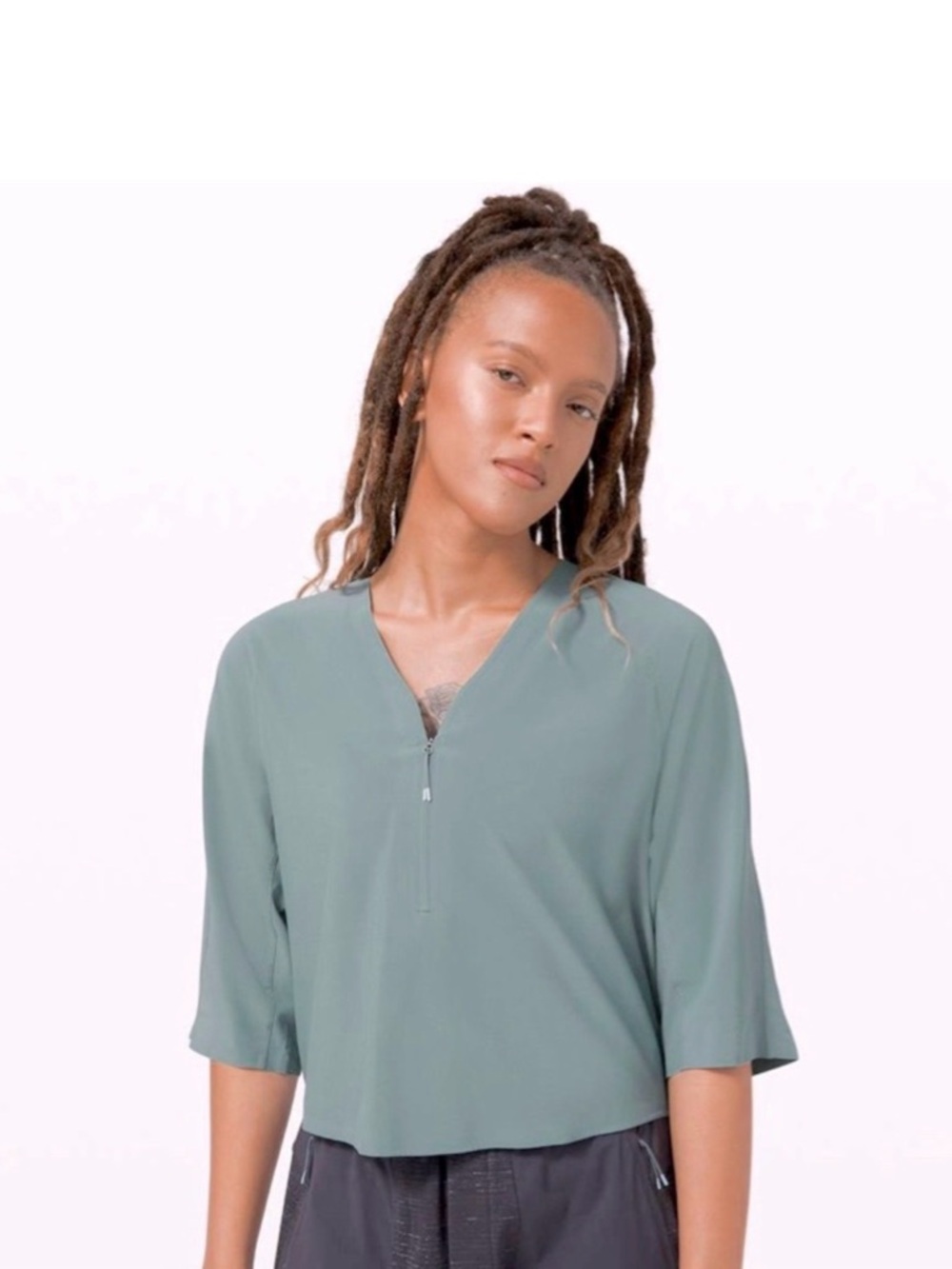 Lululemon Sarala Shirt, lightweight sweat-wicking designed for function. Size M
